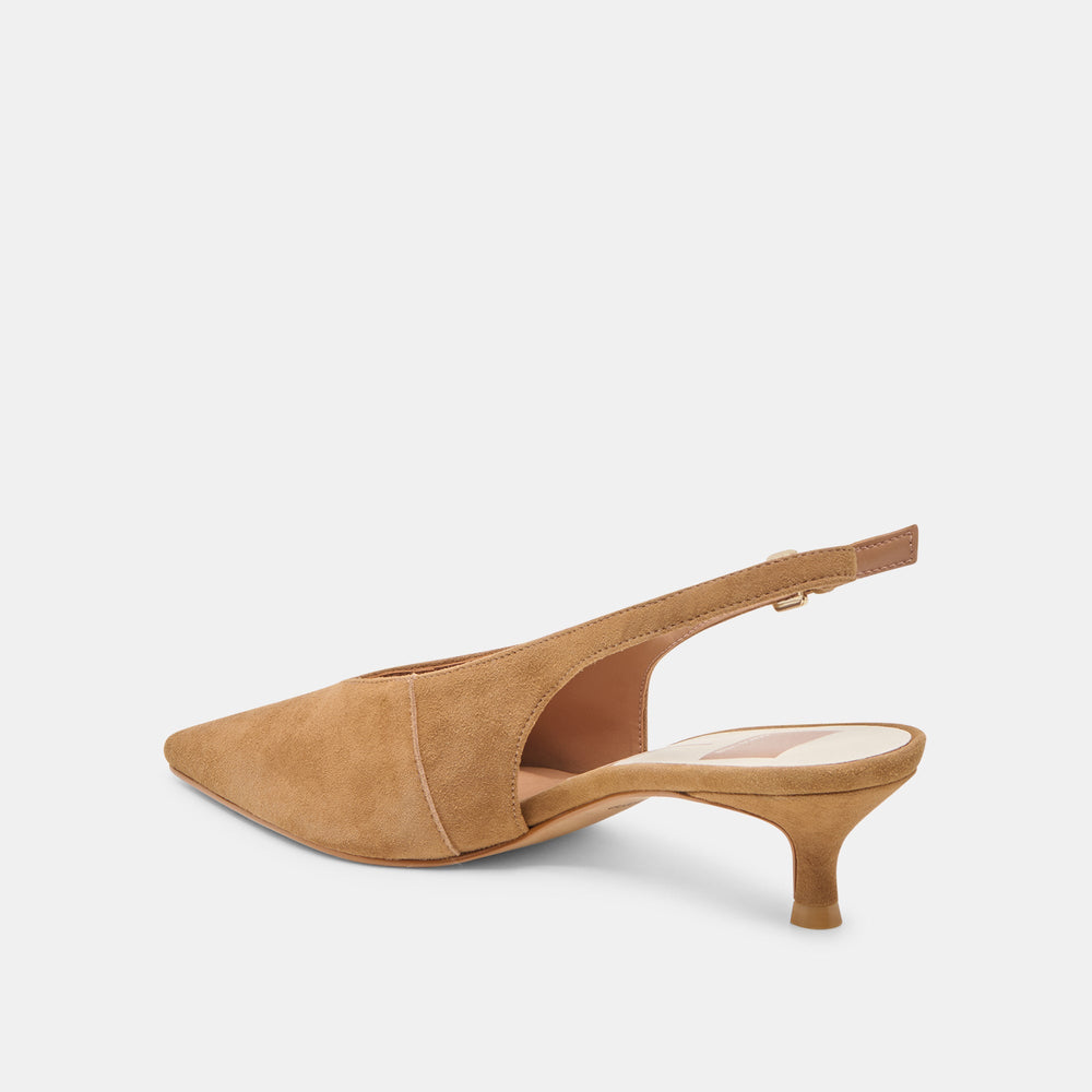 Dolce Vita SHOES | Alenna Lt Brown Suede Heels