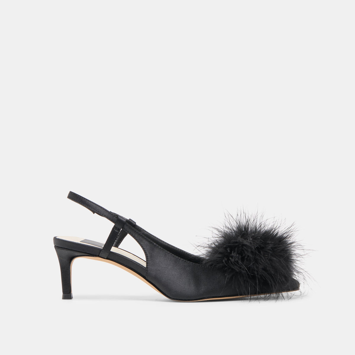Dolce Vita SHOES | Kamy Onyx Satin Heels