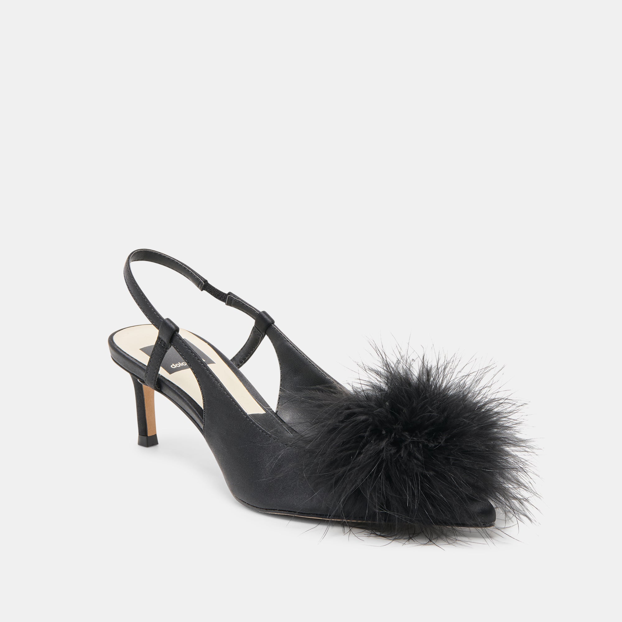 Dolce Vita SHOES | Kamy Onyx Satin Heels