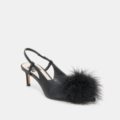 Dolce Vita SHOES | Kamy Onyx Satin Heels
