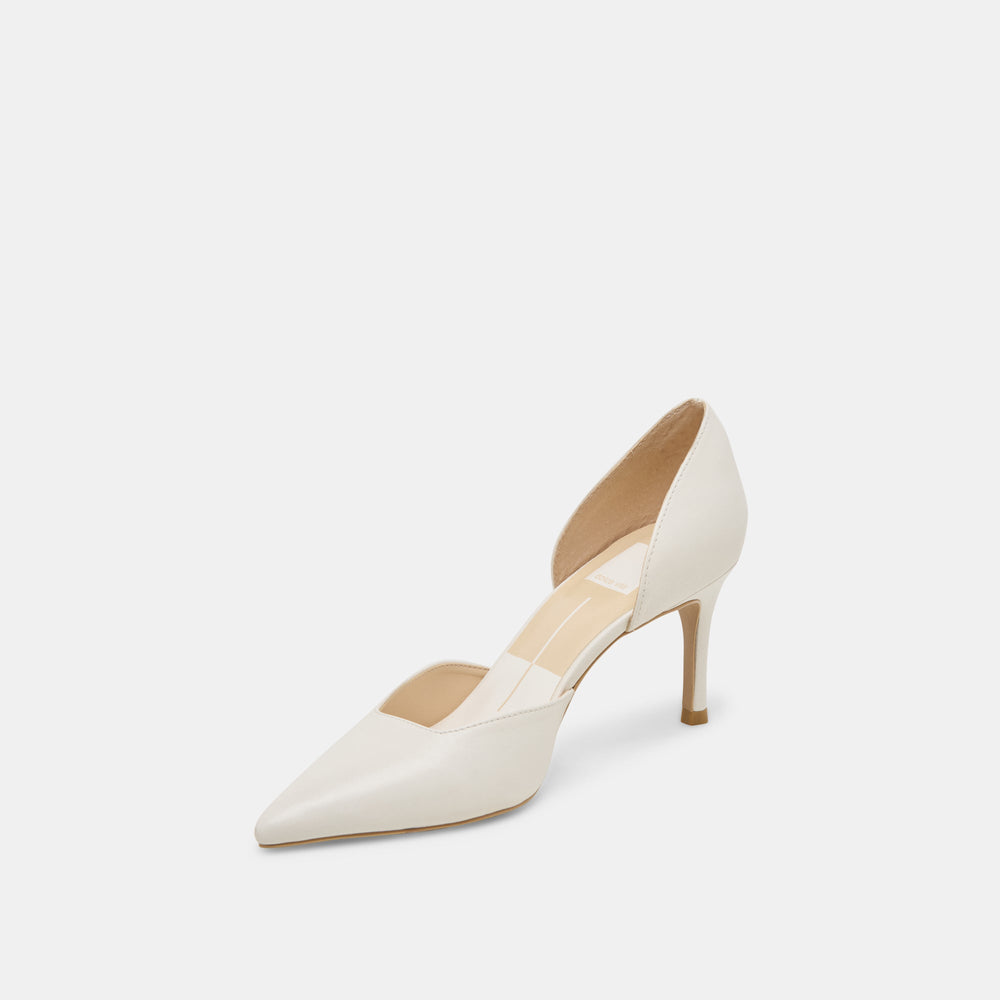 Dolce Vita SHOES | ELOY HEELS WHITE LEATHER
 – Dolce Vita