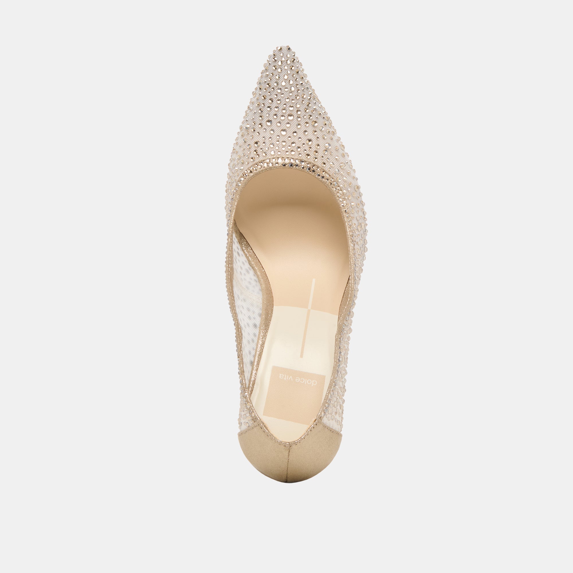 Dolce Vita SHOES | Kashe Crystal Lt Gold Mesh Heels