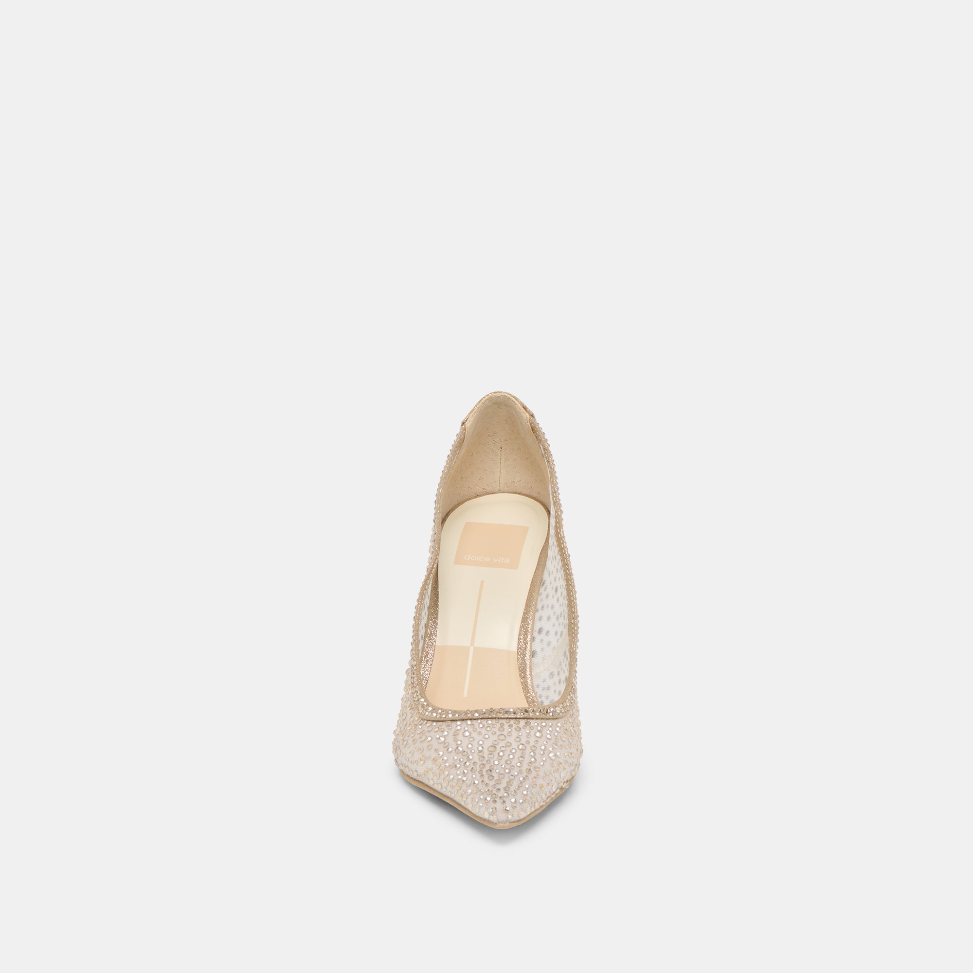 Dolce Vita SHOES | Kashe Crystal Lt Gold Mesh Heels