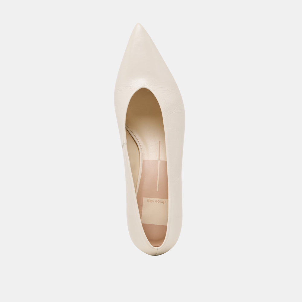 Dolce Vita SHOES | ALWYN HEELS BONE CRINKLE PATENT
 – Dolce Vita