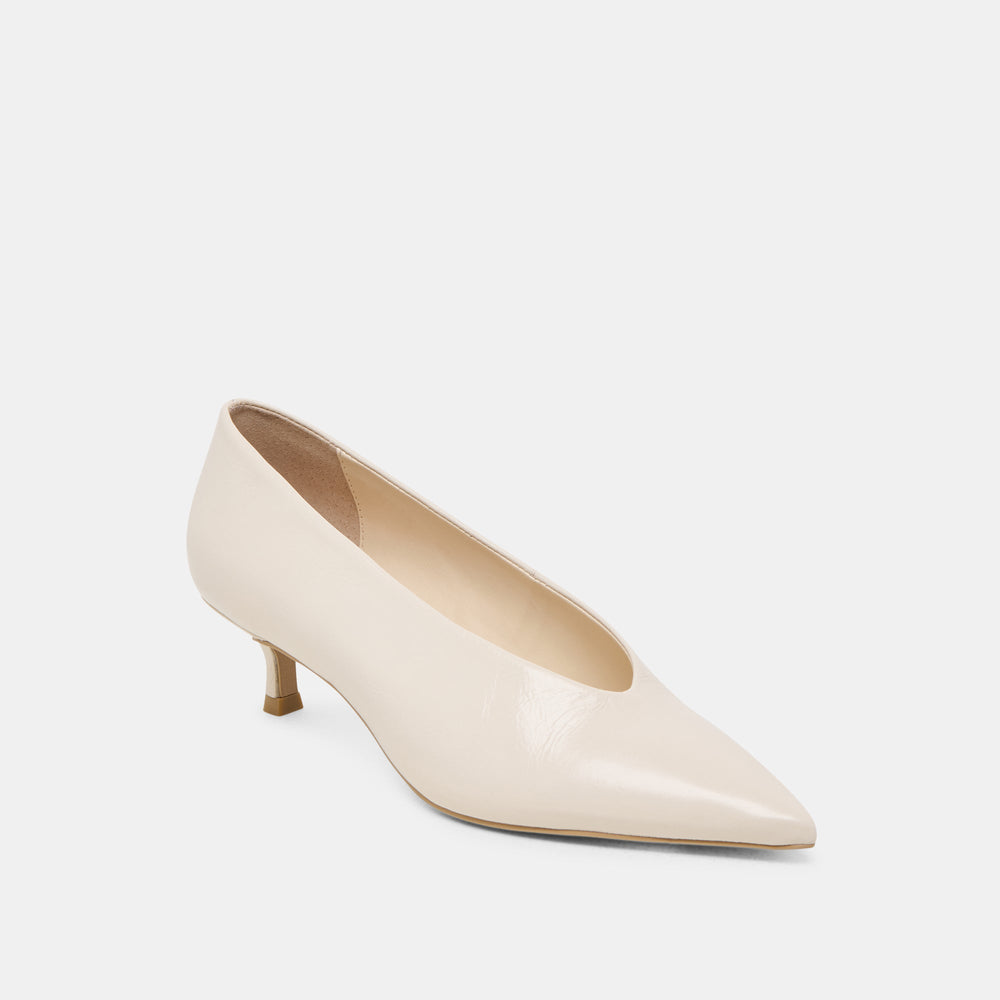 Dolce Vita SHOES | ALWYN HEELS BONE CRINKLE PATENT
 – Dolce Vita