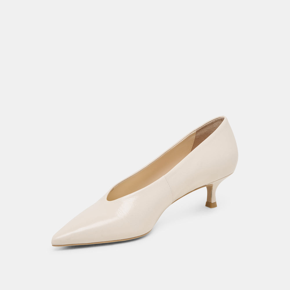 Dolce Vita SHOES | ALWYN HEELS BONE CRINKLE PATENT
 – Dolce Vita