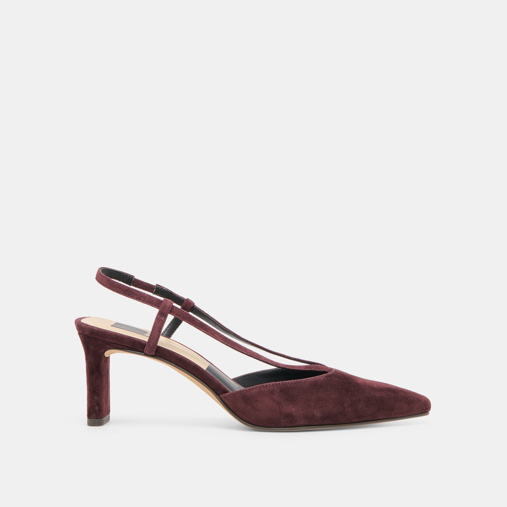 Dolce Vita SHOES | Ginay Mulberry Suede Heels