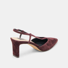 Dolce Vita SHOES | Ginay Mulberry Suede Heels