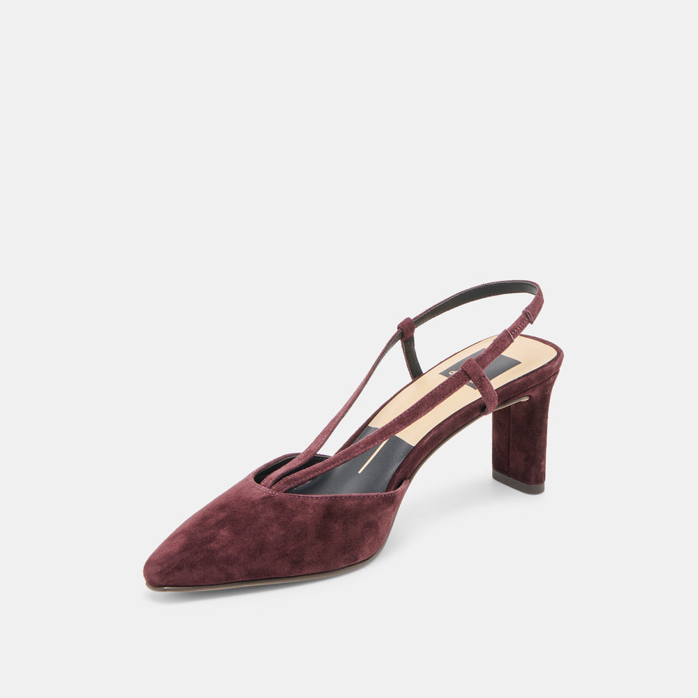 Dolce Vita SHOES | Ginay Mulberry Suede Heels