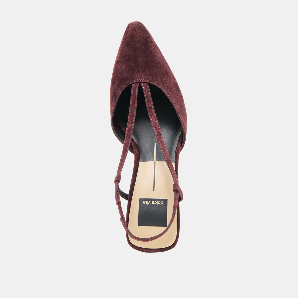 Dolce Vita SHOES | Ginay Mulberry Suede Heels