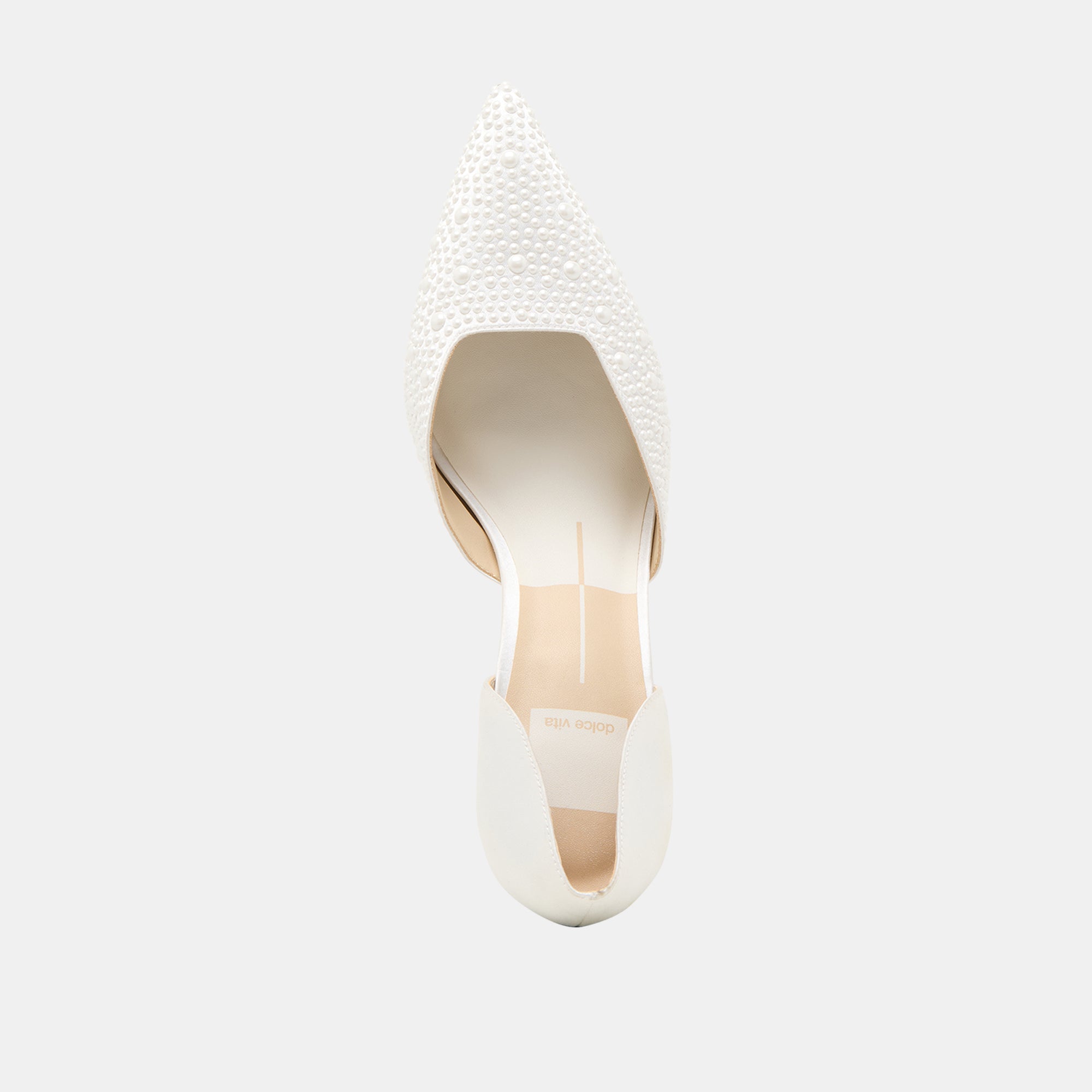 Dolce Vita SHOES | Eloy Pearl Off White Satin Heels