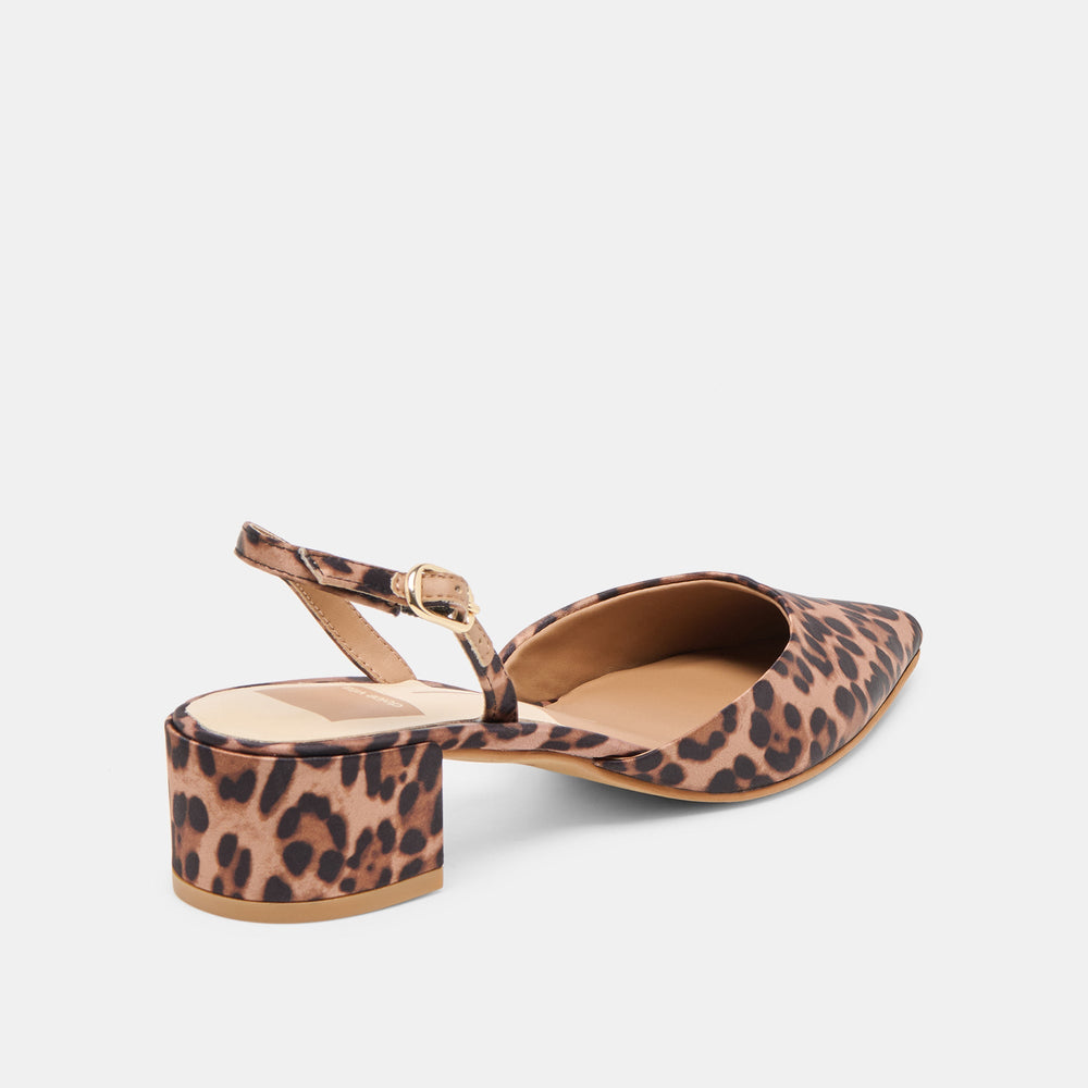 Dolce Vita SHOES | Carel Dk Leopard Satin Heels
