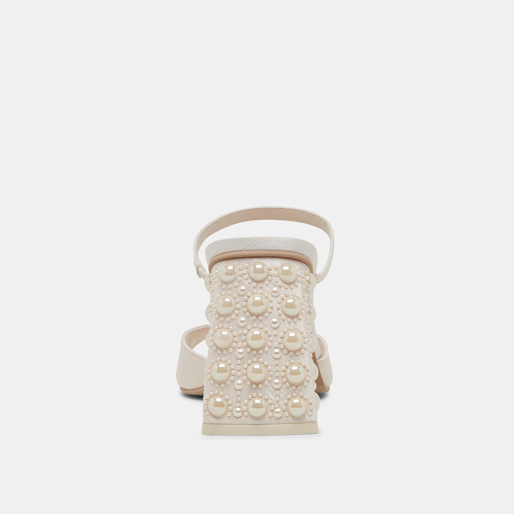 Dolce Vita SHOES | JEMMY PEARL HEELS VANILLA SILK
 – Dolce Vita