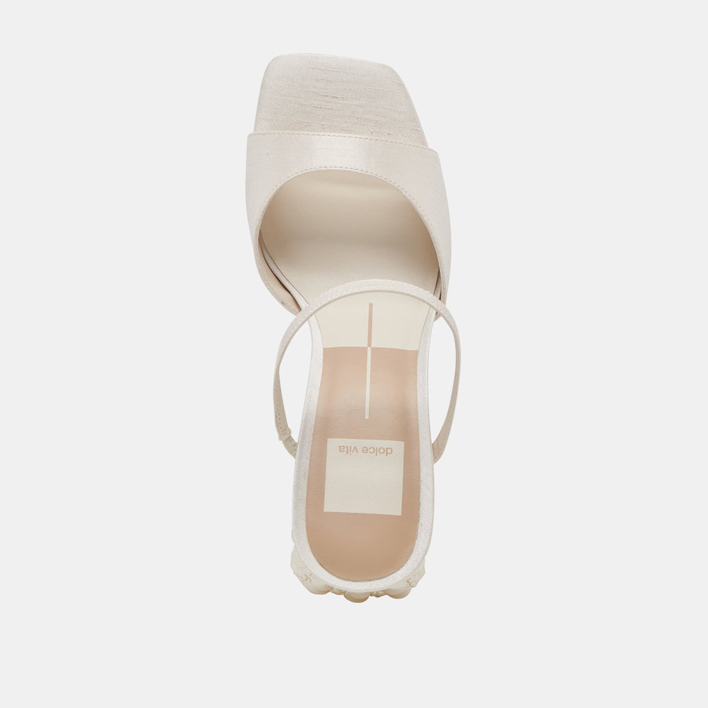 Dolce Vita SHOES | JEMMY PEARL HEELS VANILLA SILK
 – Dolce Vita