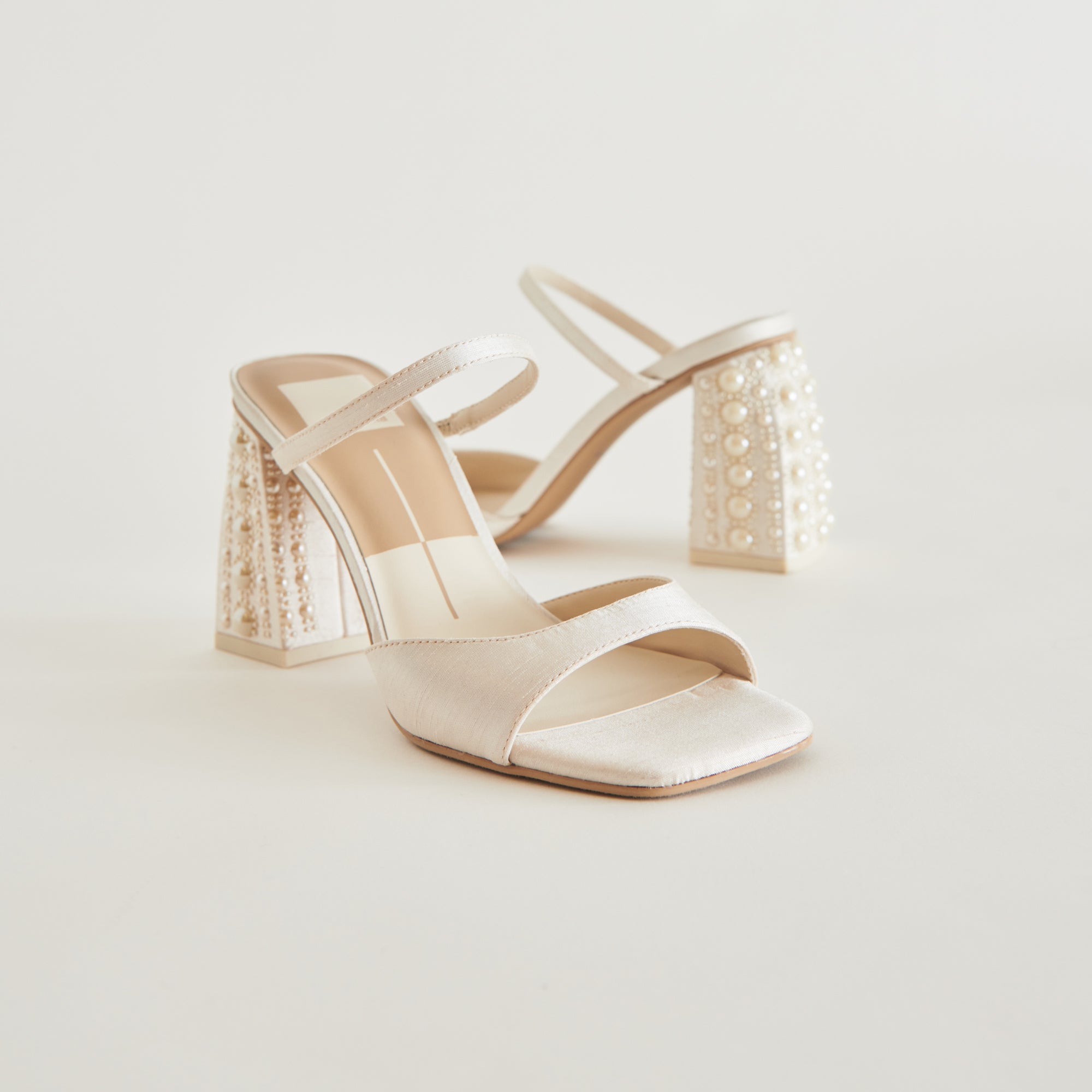 Dolce Vita SHOES | JEMMY PEARL HEELS VANILLA SILK
 – Dolce Vita