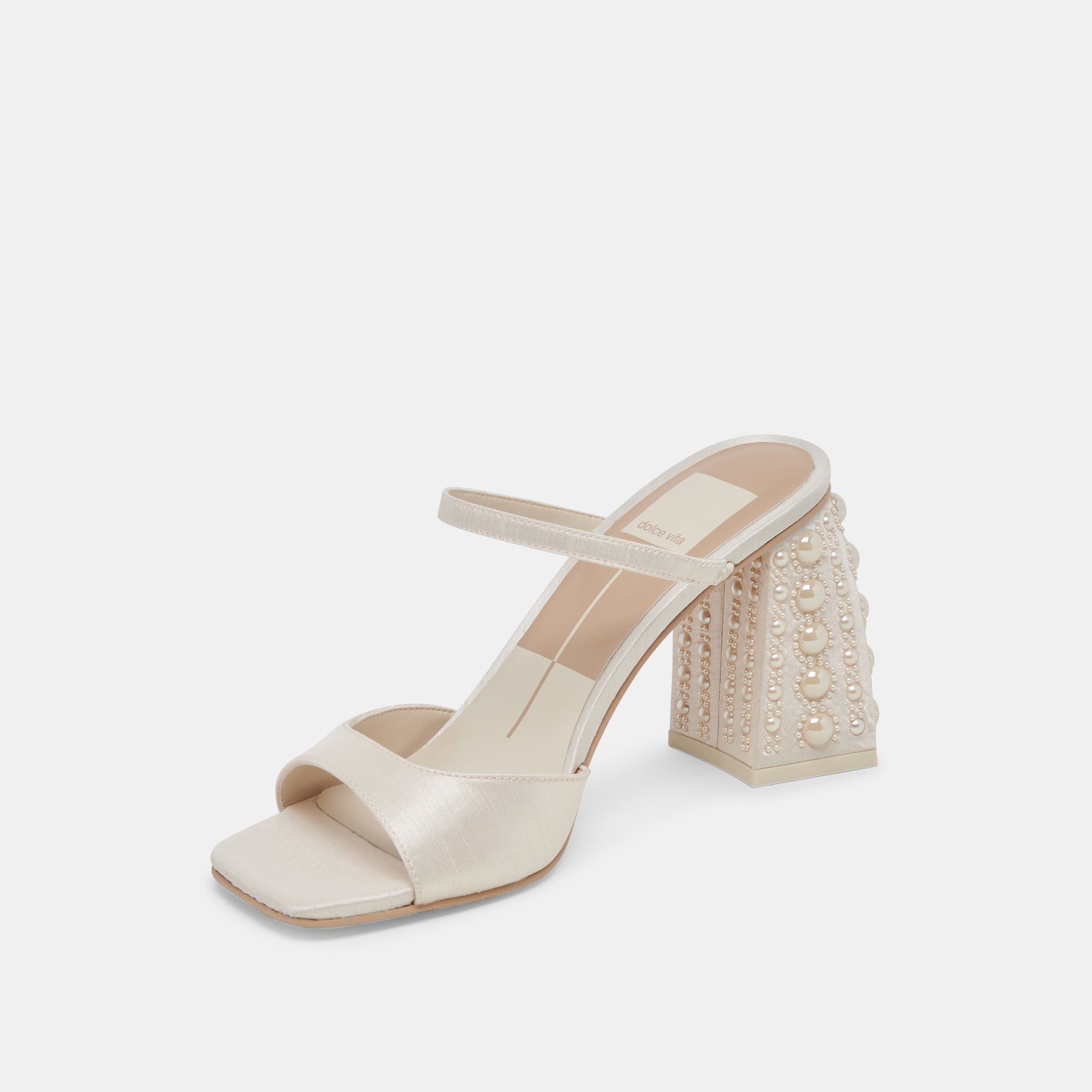Dolce Vita SHOES | JEMMY PEARL HEELS VANILLA SILK
 – Dolce Vita