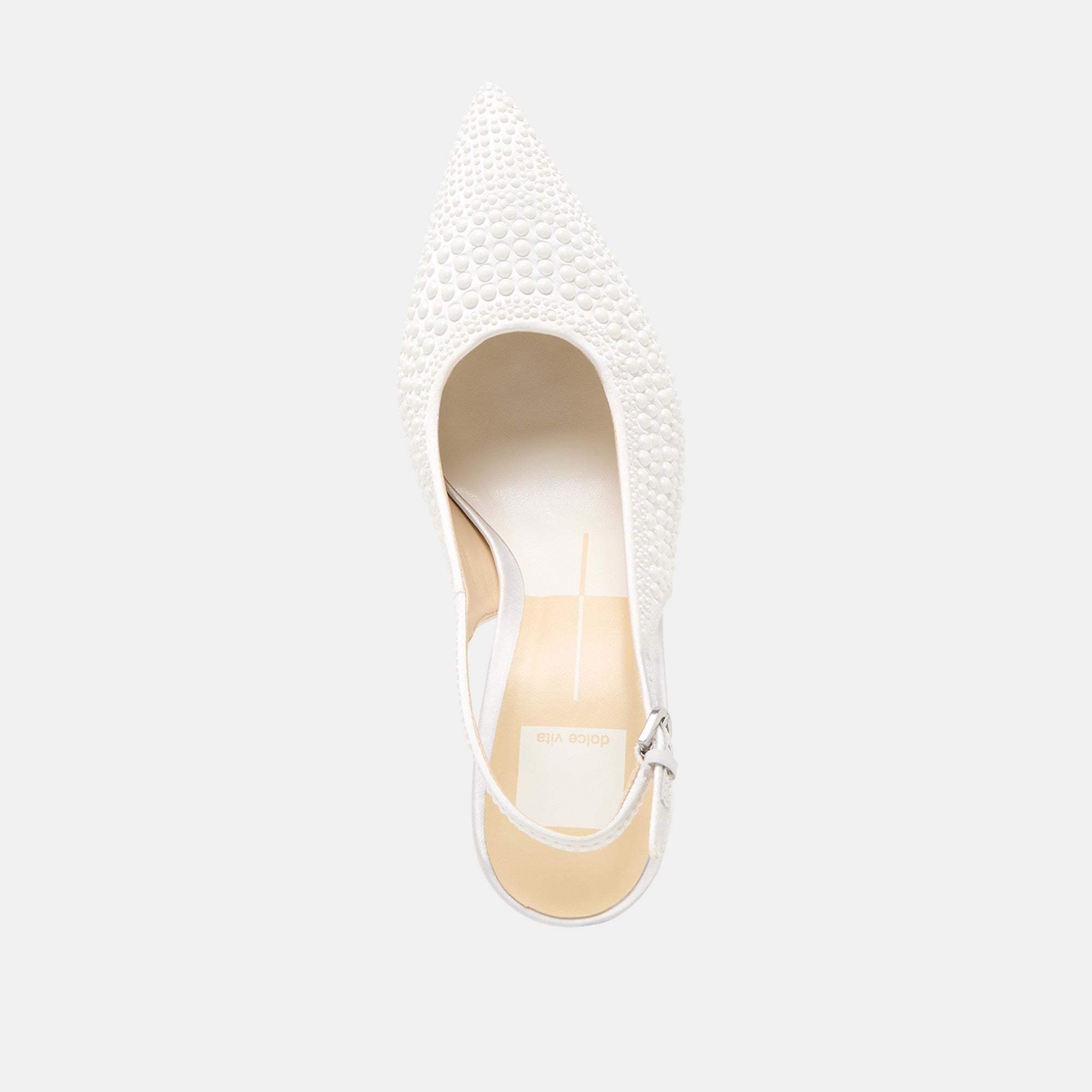Dolce Vita SHOES | Elasi Pearl Off White Satin Heels