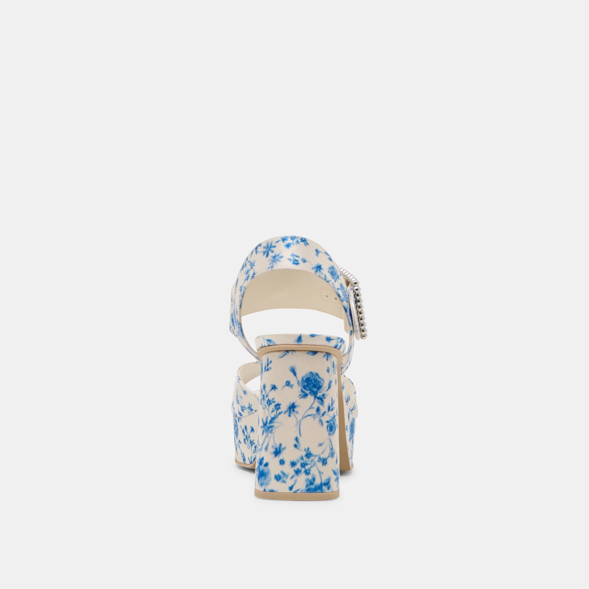 Dolce Vita SHOES | Bobby Pearl Blue Floral Satin Heels