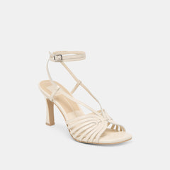 Dolce Vita SHOES | Nivana Off White Crinkle Patent Heels