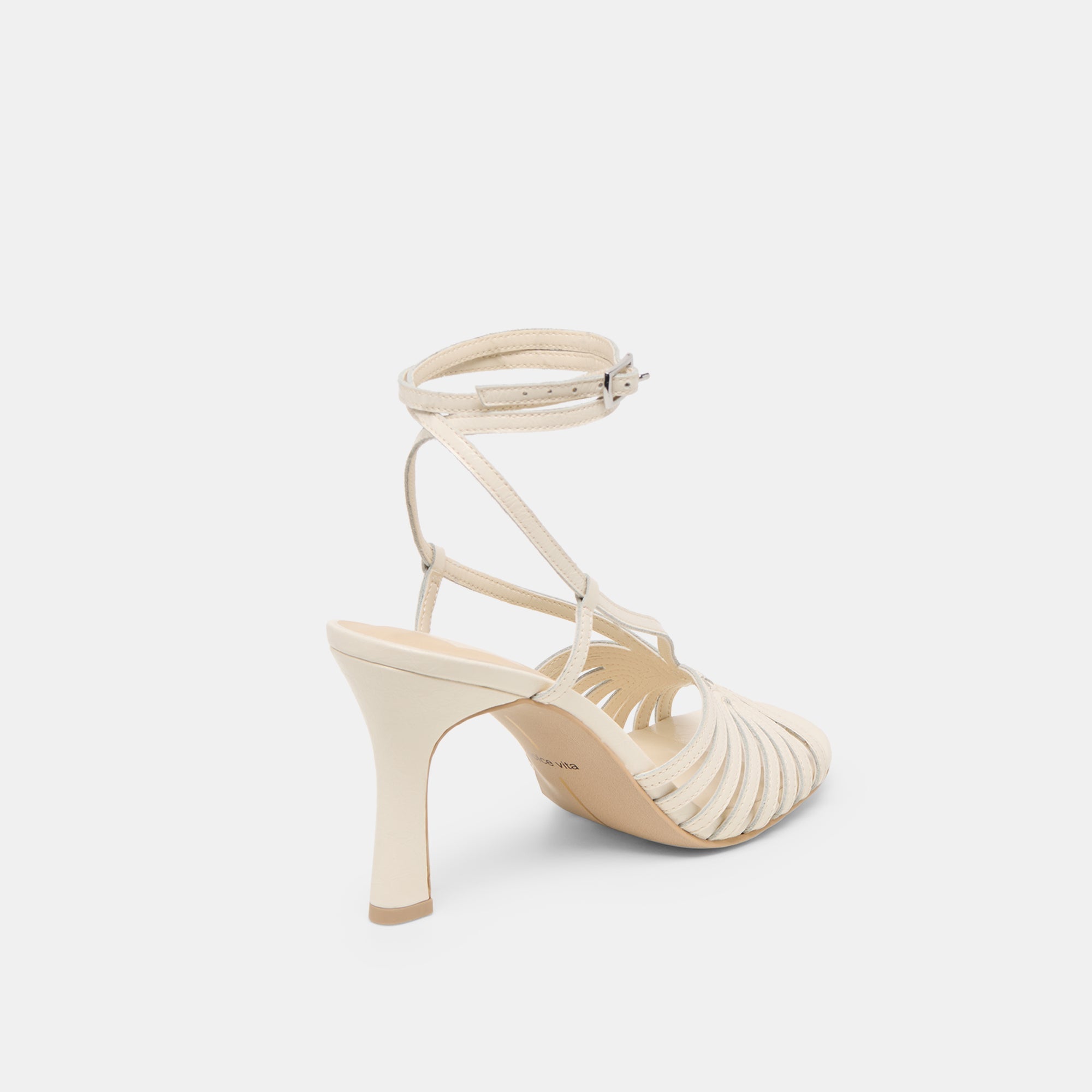 Dolce Vita SHOES | Nivana Off White Crinkle Patent Heels