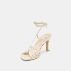 Dolce Vita SHOES | Nivana Off White Crinkle Patent Heels
