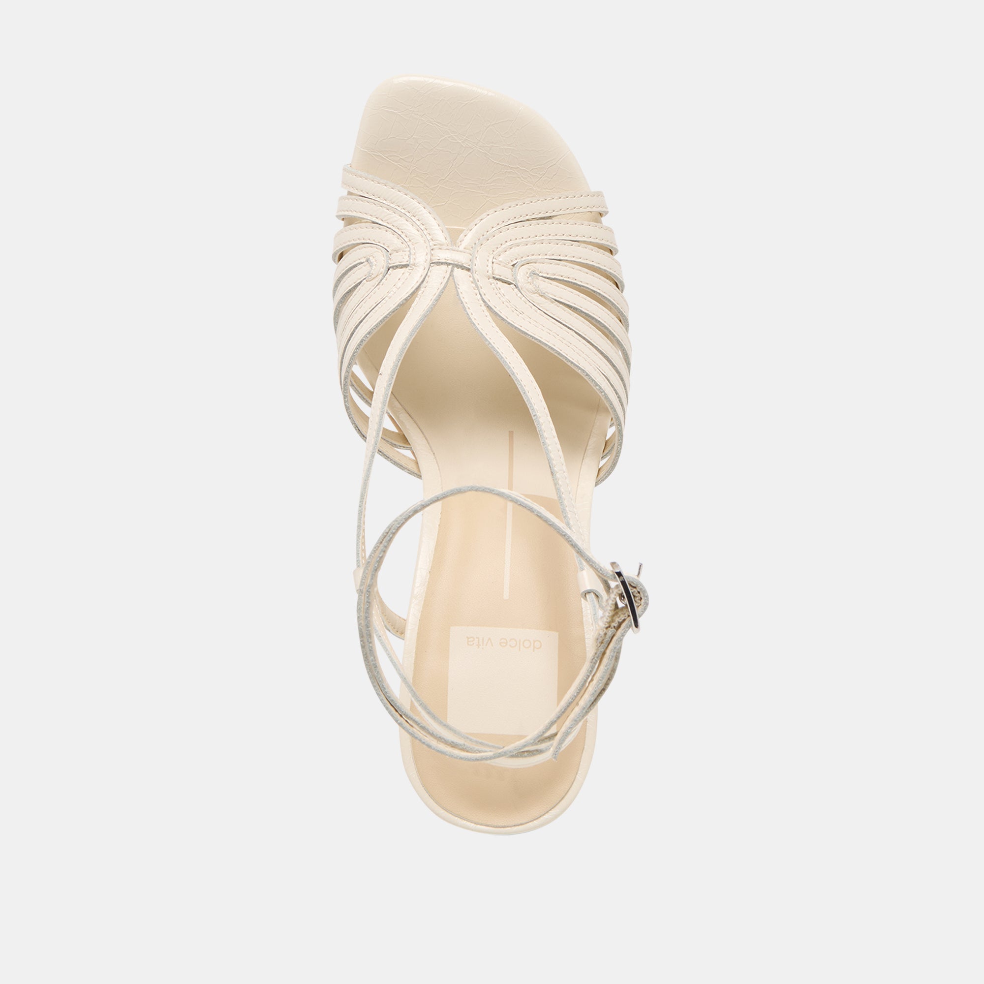 Dolce Vita SHOES | Nivana Off White Crinkle Patent Heels