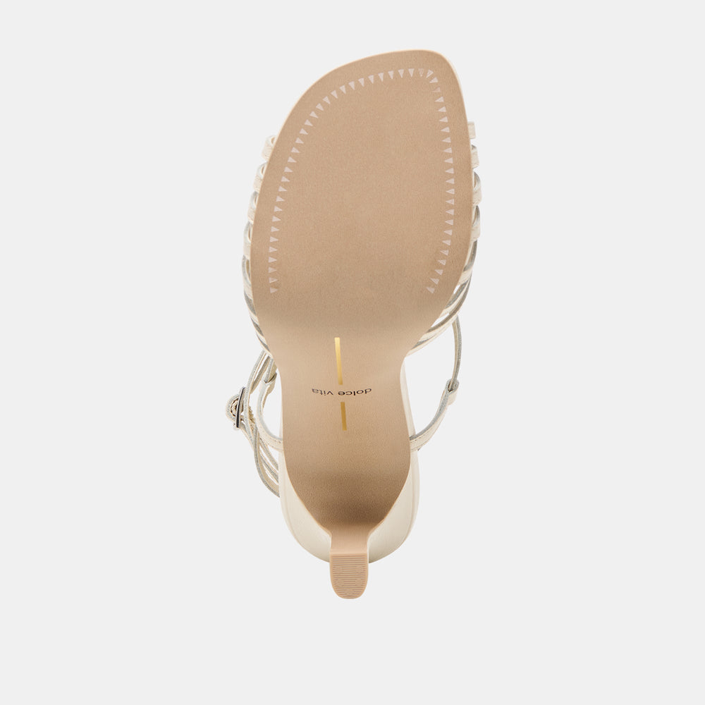 Dolce Vita SHOES | Nivana Off White Crinkle Patent Heels