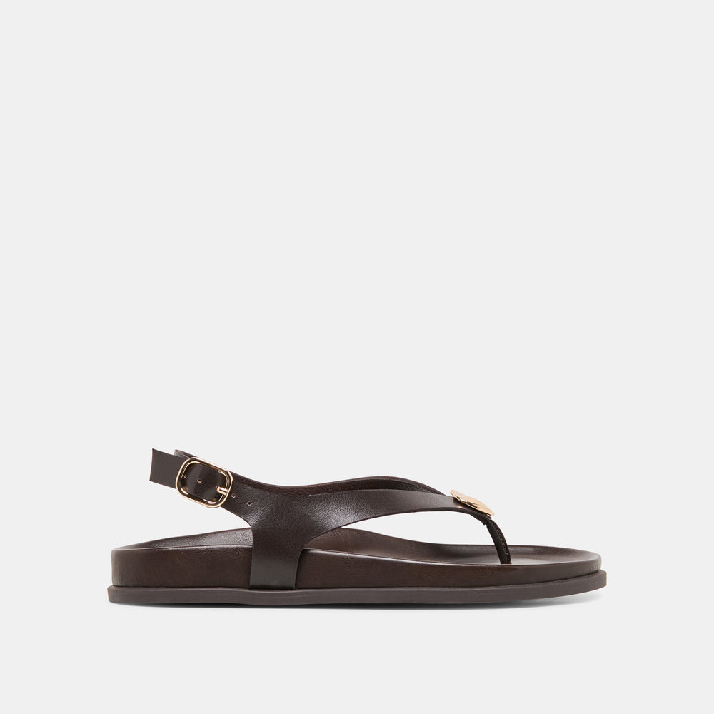 Dolce Vita SHOES | Jony Dk Brown Leather Sandals