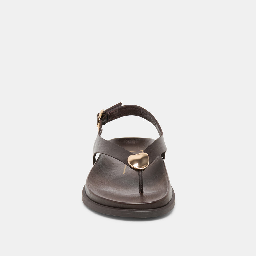 Dolce Vita SHOES | Jony Dk Brown Leather Sandals