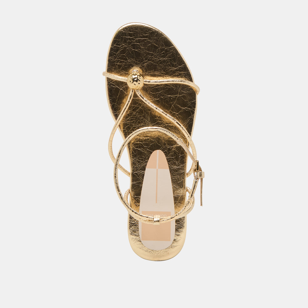 Dolce Vita SHOES | Kenley Gold Leather Sandals