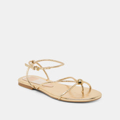 Dolce Vita SHOES | Kenley Gold Leather Sandals