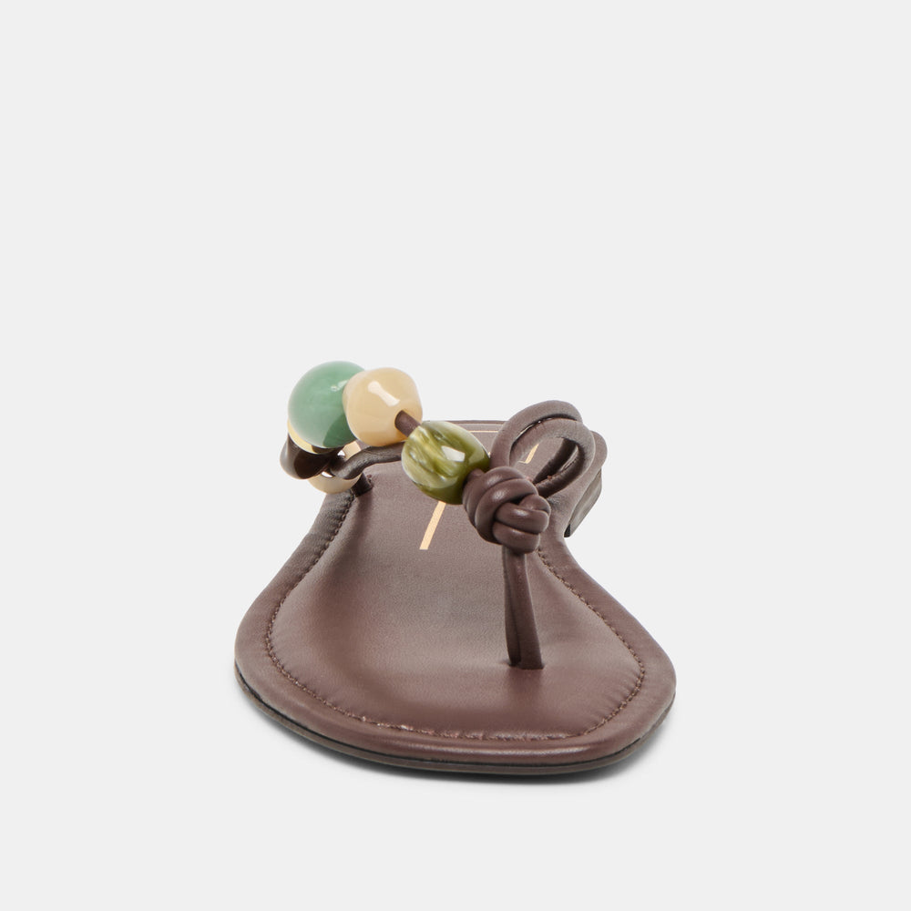 Dolce Vita SHOES | Cely Dk Brown Leather Sandals
