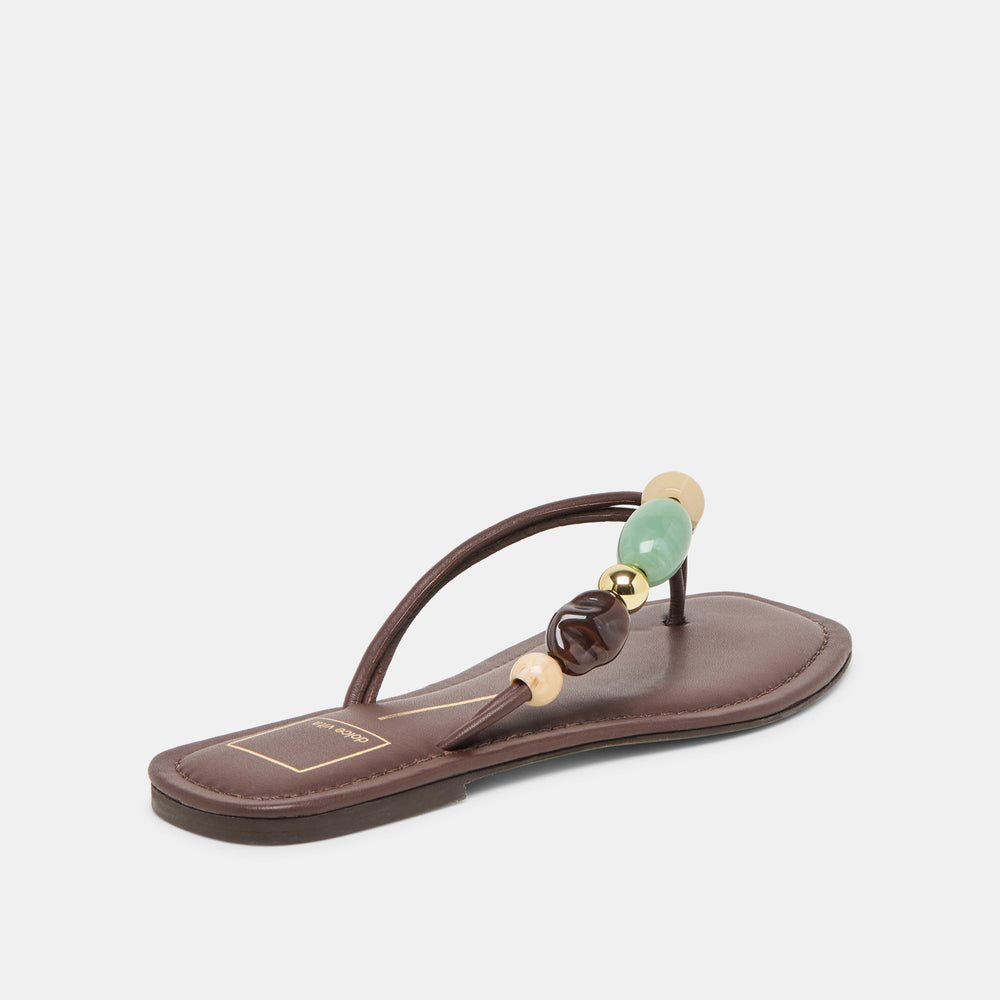Dolce Vita SHOES | Cely Dk Brown Leather Sandals