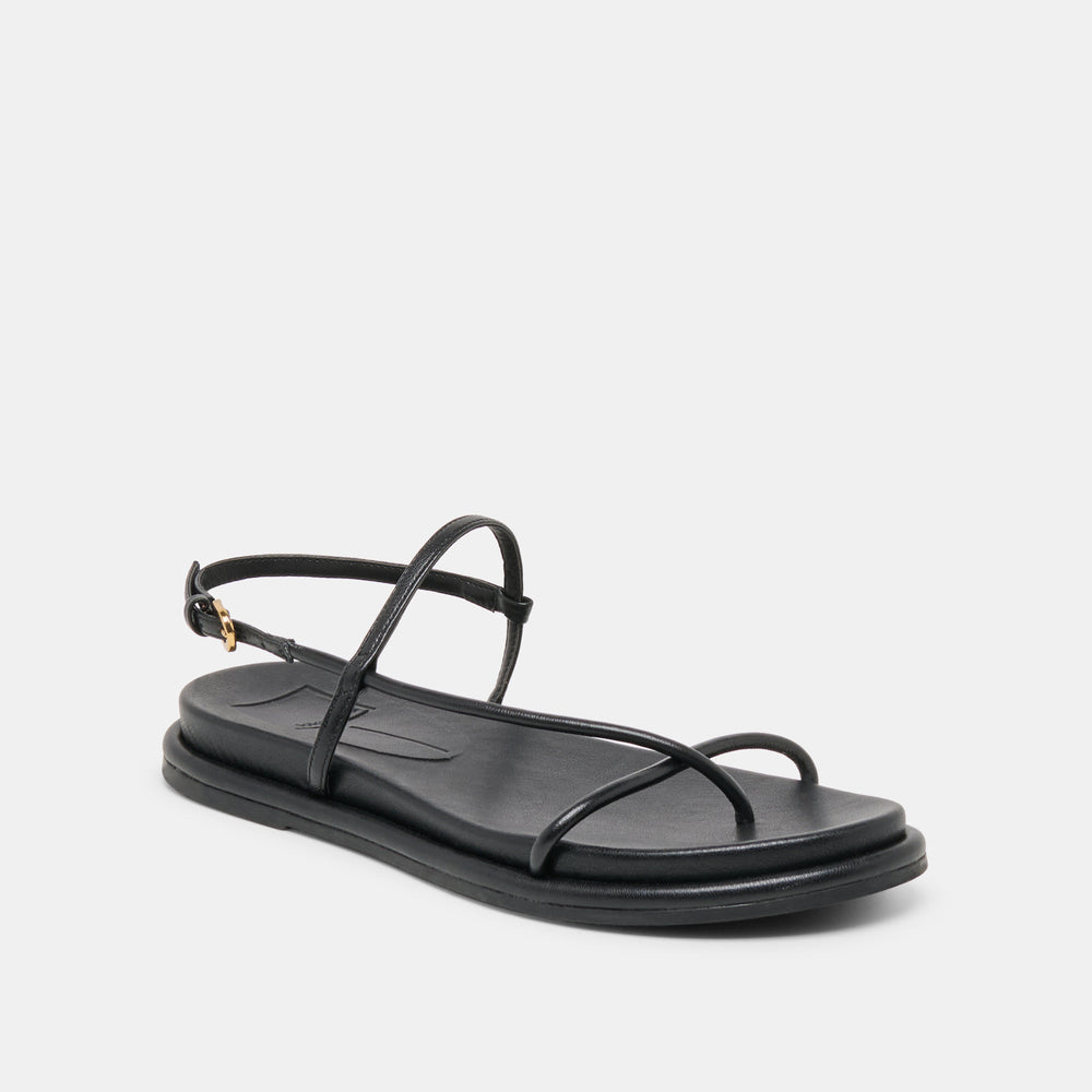 Dolce Vita SHOES | Dom Black Leather Sandals