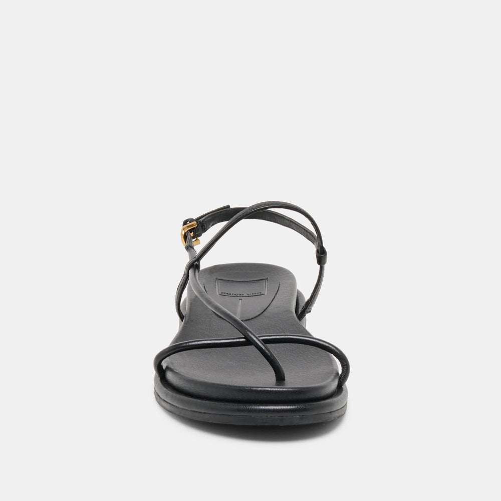 Dolce Vita SHOES | Dom Black Leather Sandals