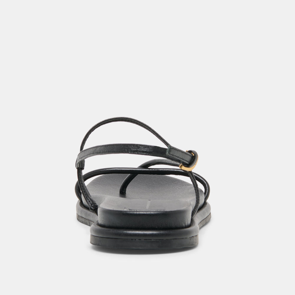 Dolce Vita SHOES | Dom Black Leather Sandals