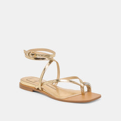 Dolce Vita SHOES | Tyrice Gold Leather Sandals