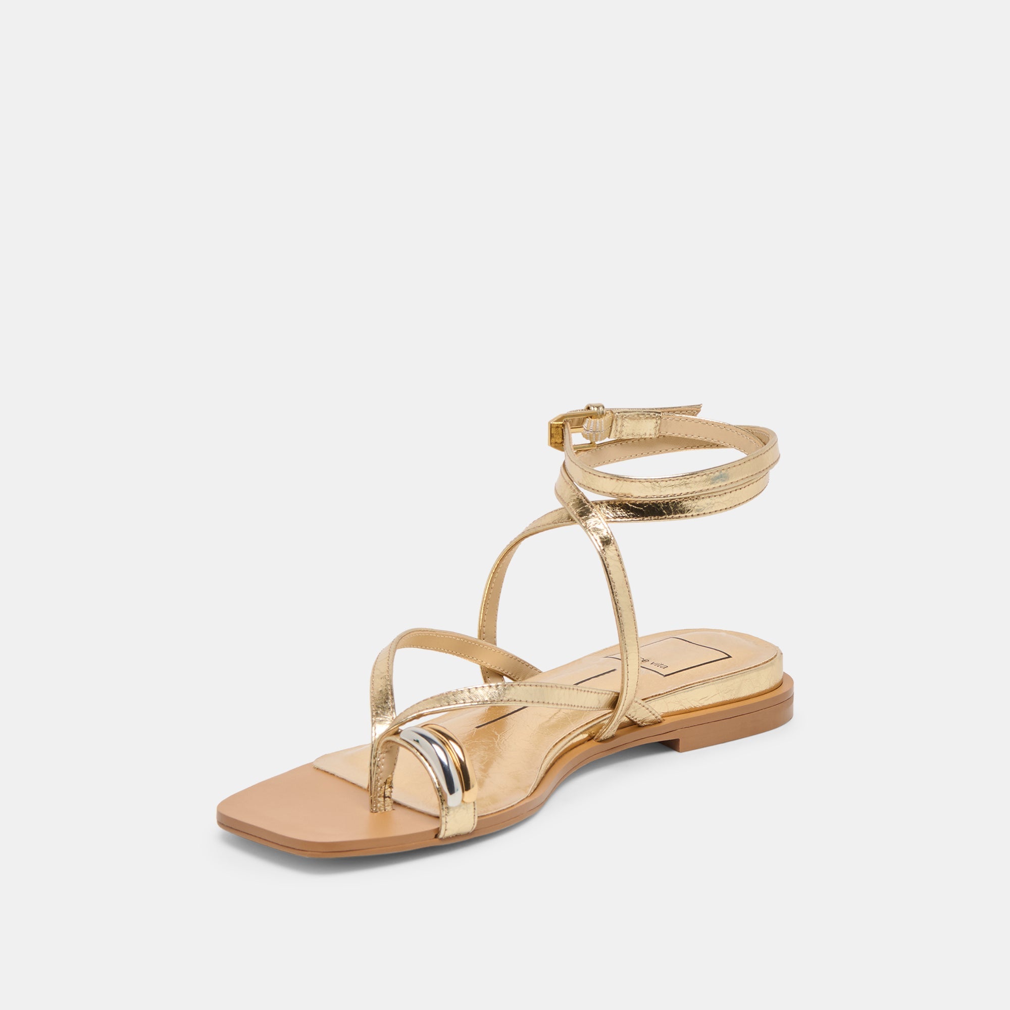 Dolce Vita SHOES | Tyrice Gold Leather Sandals
