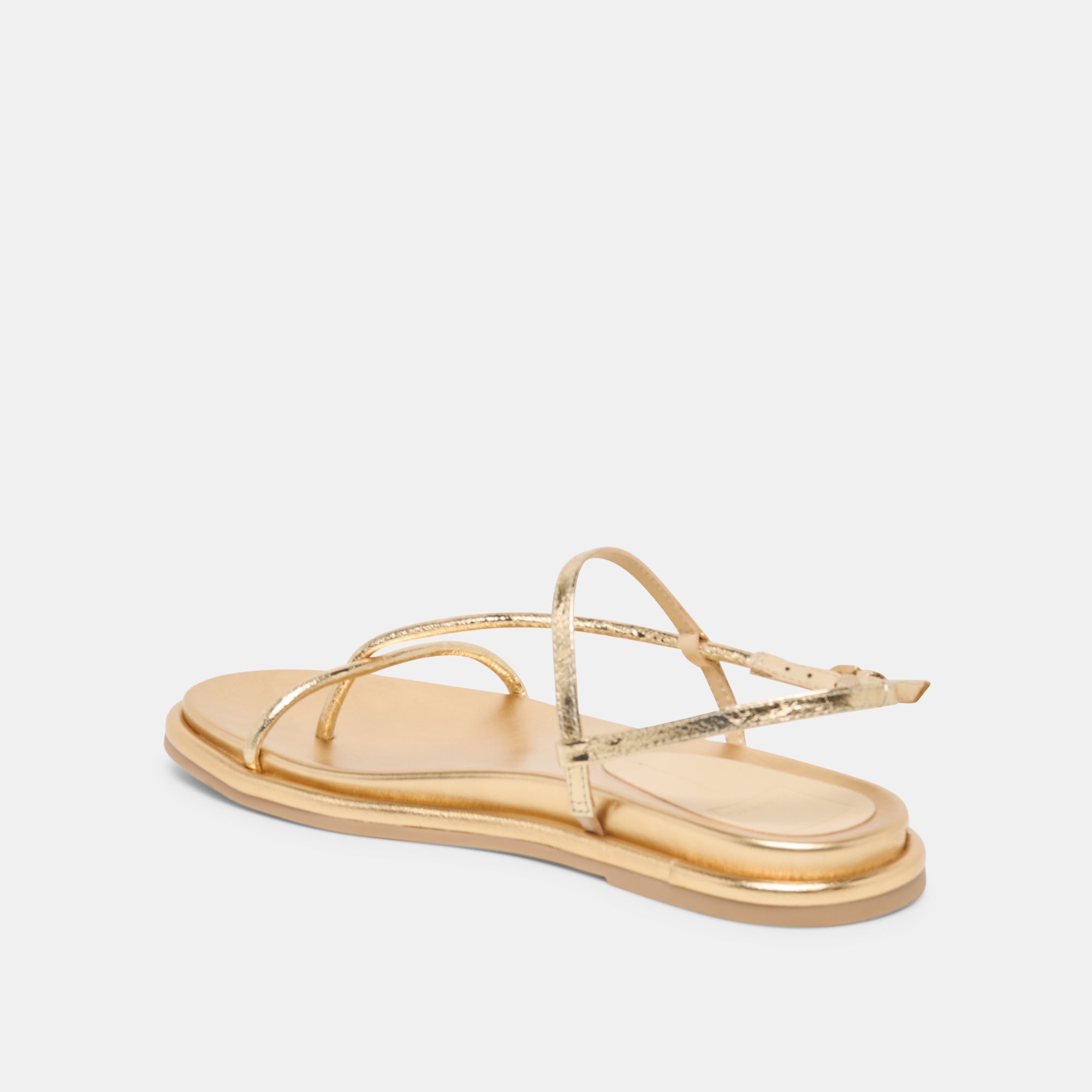 Dolce Vita SHOES | Dom Gold Distressed Leather Sandals