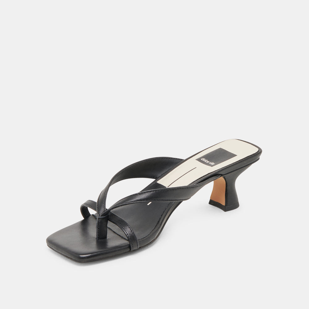 Dolce Vita SHOES | BREVEL HEELS ONYX LEATHER
 – Dolce Vita