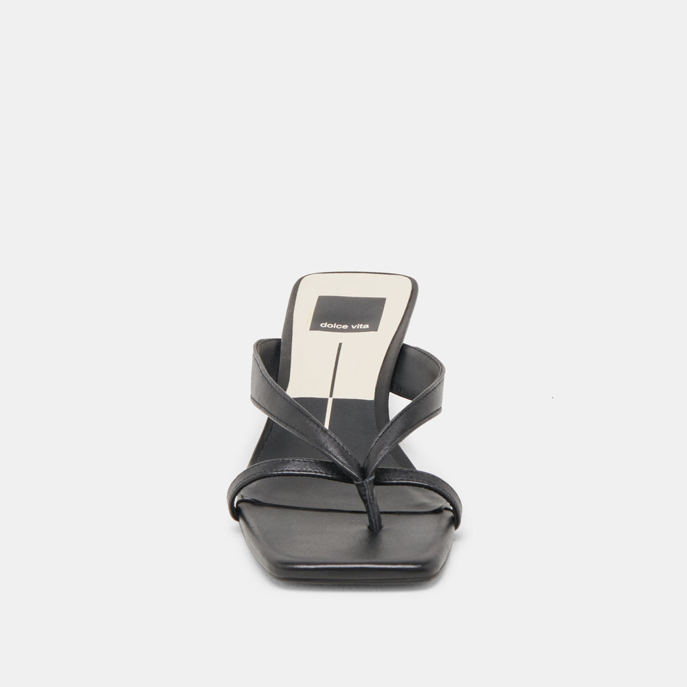 Dolce Vita SHOES | BREVEL HEELS ONYX LEATHER
 – Dolce Vita