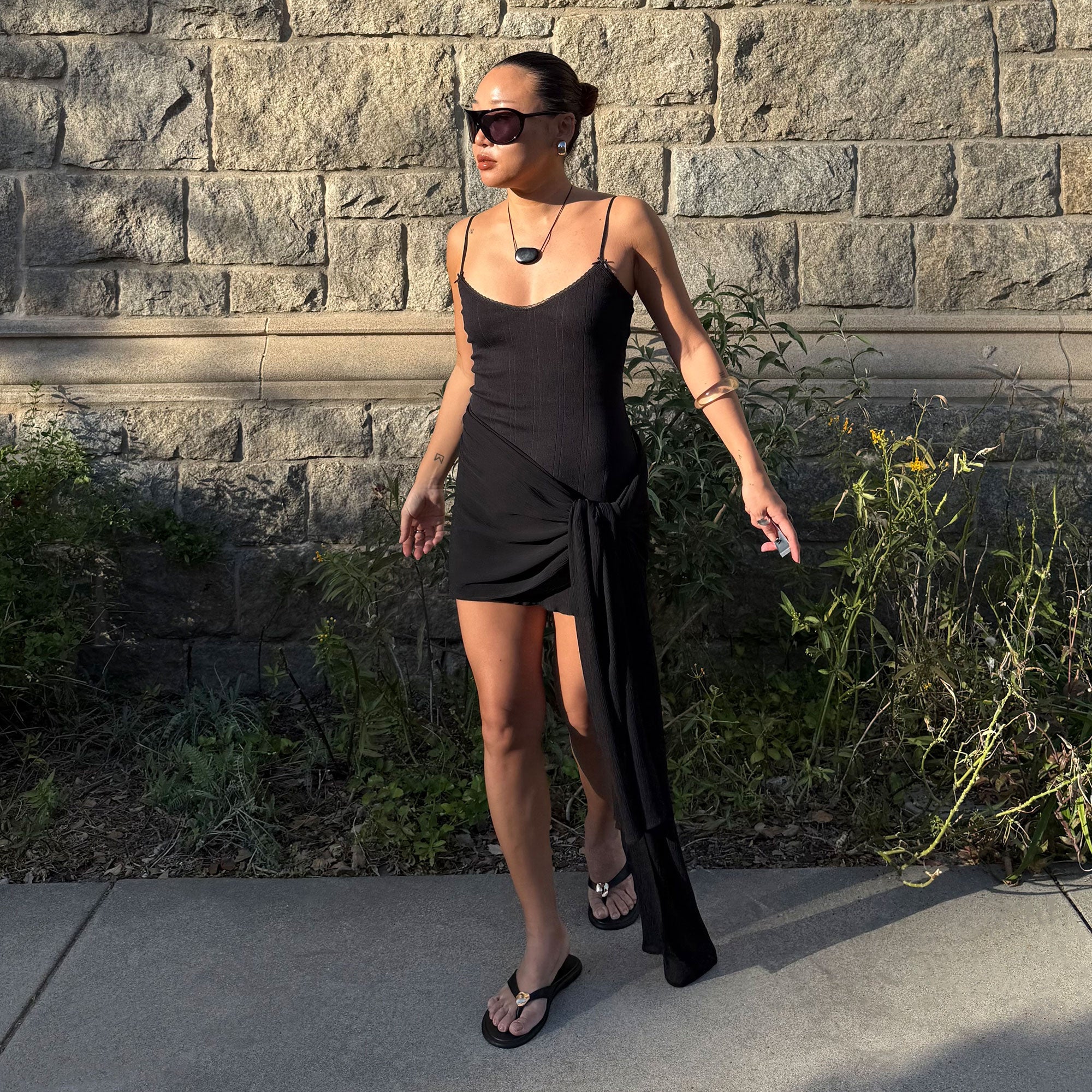 Dolce Vita SHOES | Jaina Black Leather Sandals