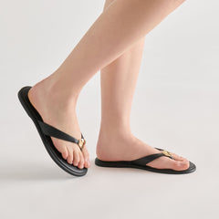 Dolce Vita SHOES | Jaina Black Leather Sandals