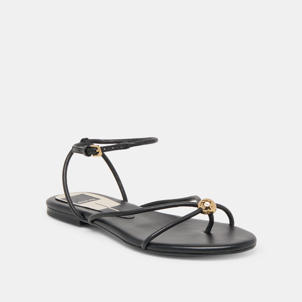 Dolce Vita SHOES | Kenley Black Leather Sandals