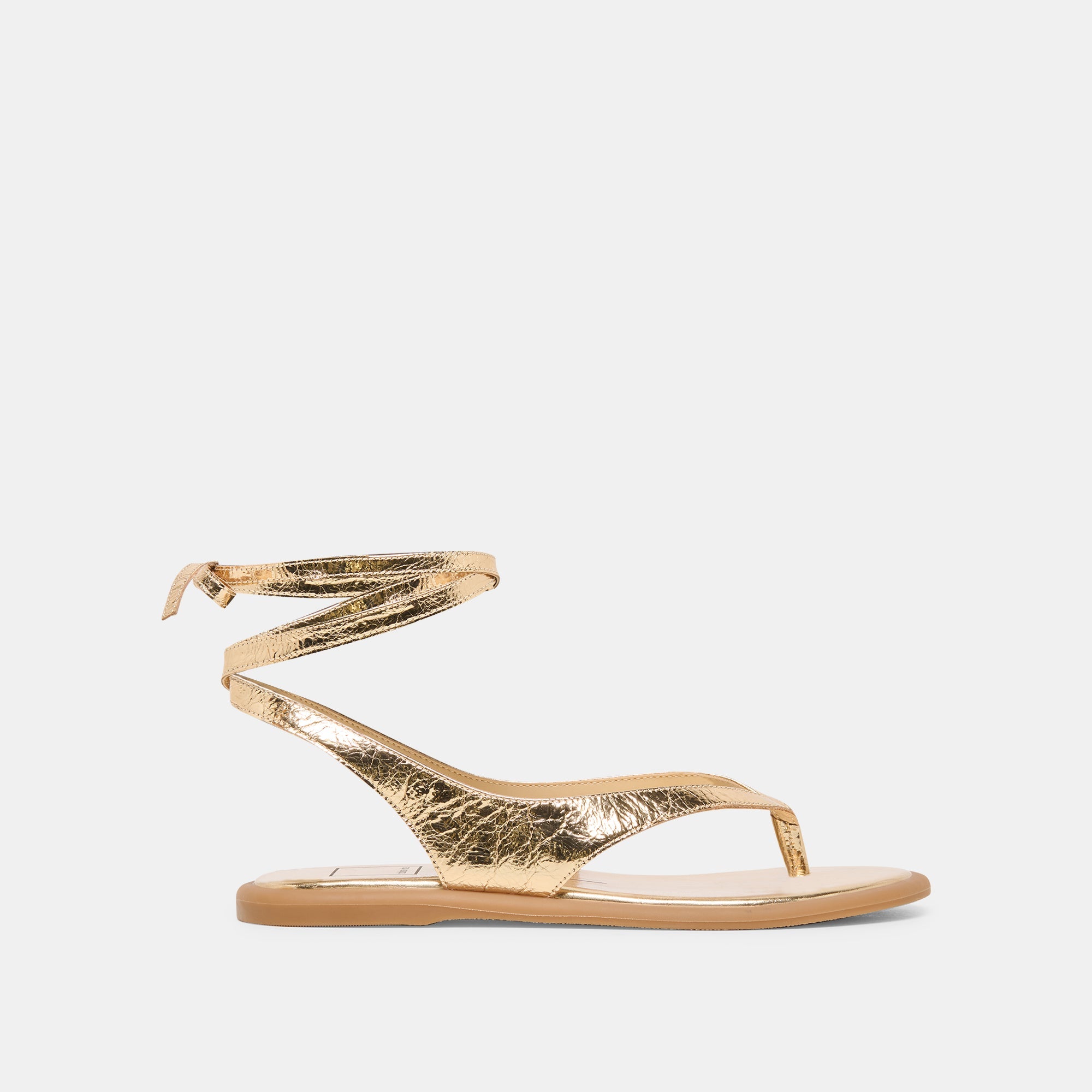 Dolce Vita SHOES | Jayden Gold Distressed Leather Sandals