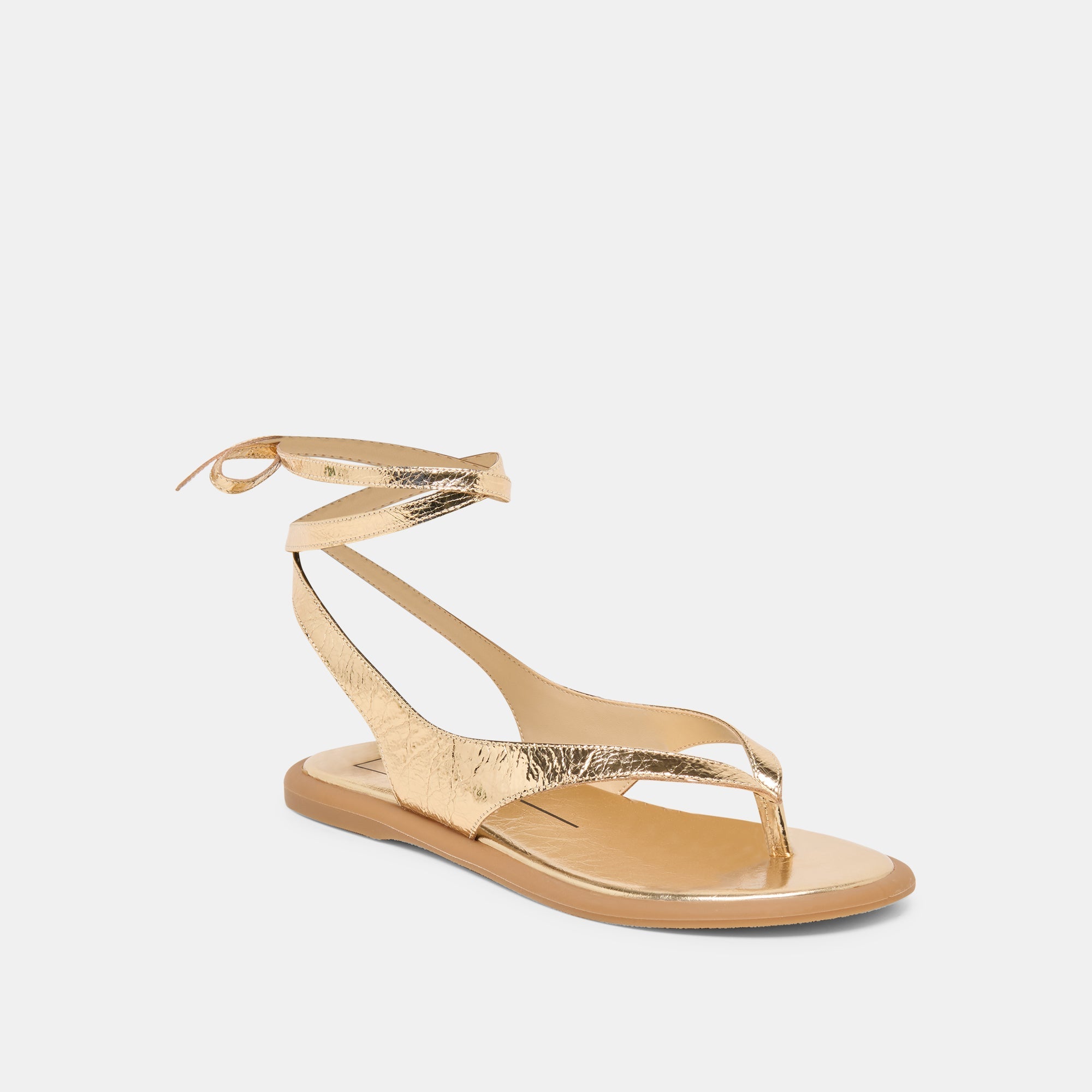Dolce Vita SHOES | Jayden Gold Distressed Leather Sandals