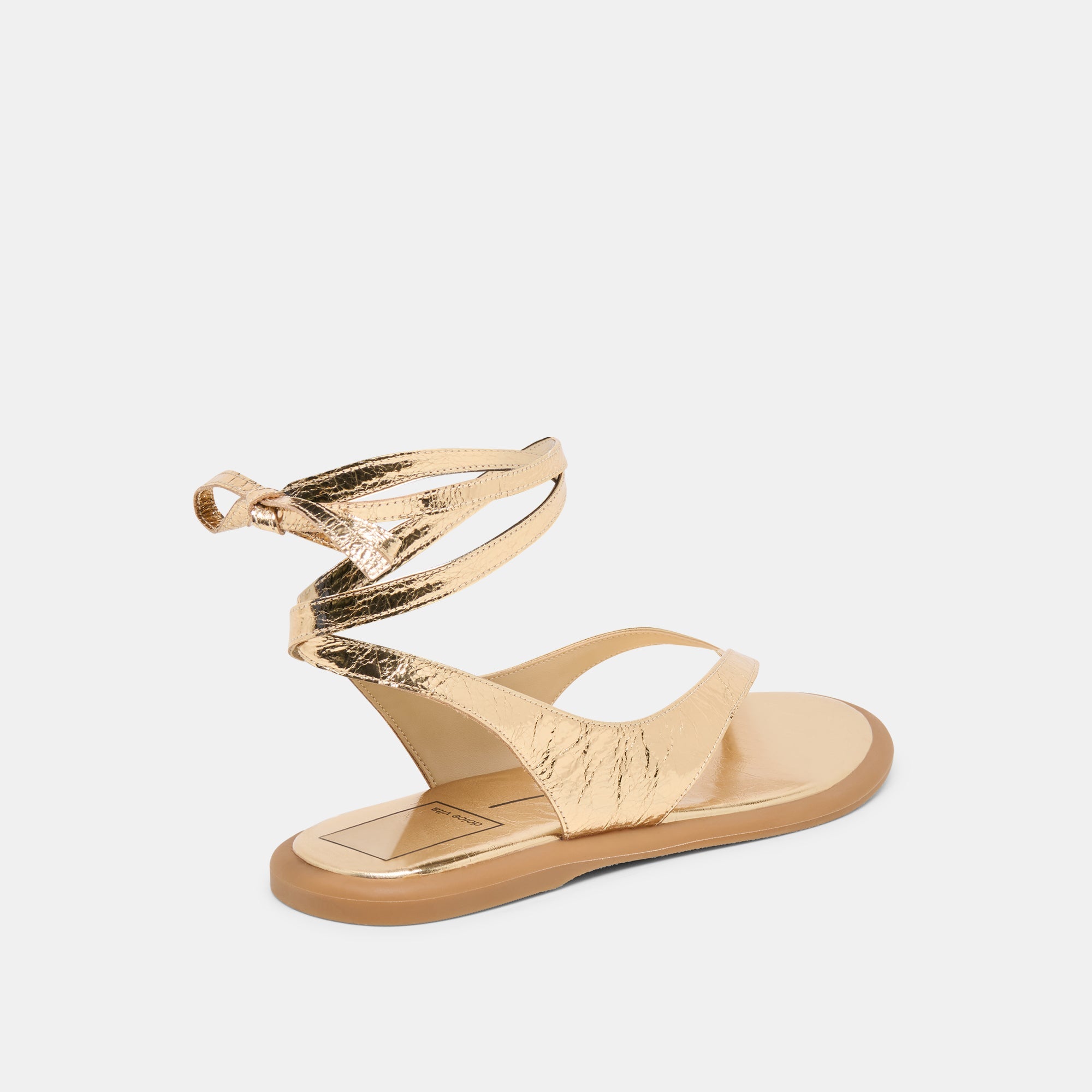 Dolce Vita SHOES | Jayden Gold Distressed Leather Sandals