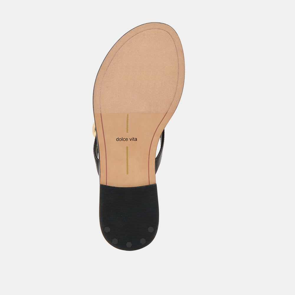Dolce Vita SHOES | Juny Black Leather Sandals