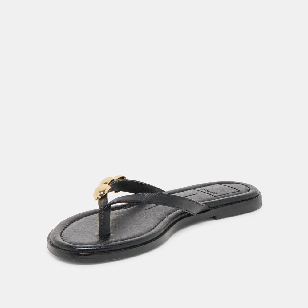 Dolce Vita SHOES | Juny Black Leather Sandals