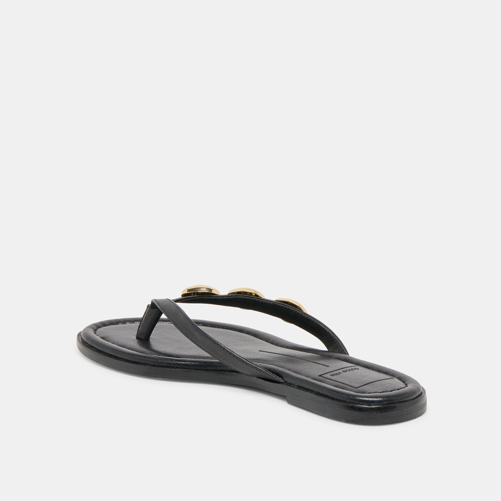 Dolce Vita SHOES | Juny Black Leather Sandals